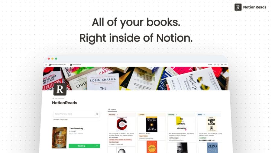 NotionReads- The Ultimate Notion Book Trackers Template